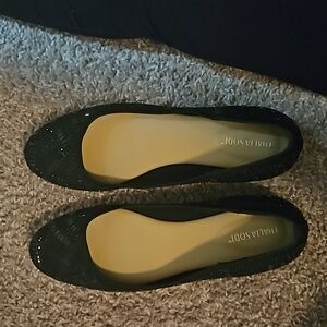 Womens sequins loafer shoes